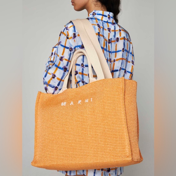 Marni Large Raffia Tote - Picture 1 of 8